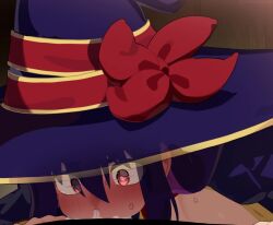 1boy 1girls 2d 2d_animation after_fellatio after_oral all_the_way_to_the_base animated bar_censor big_breasts big_hat blowjob blue_hat blush breasts censored cleavage clothed clothing cum cum_in_mouth cum_in_throat cum_inside deep_blowjob deepthroat excessive_cum fellatio female hair_between_eyes hat idola_avorn large_breasts light-skinned_female light-skinned_male light_skin live2d long_hair longer_than_30_seconds looking_at_viewer male male_pov mizumizuni no_sound oral oral_penetration penis penis_in_mouth penis_on_face pov purple_hair red_eyes sentai_red_ga_isekai_de_boukensha_ni_naru solo_focus straight sucking sucking_penis swallowing swallowing_cum swallowing_penis_while_deepthroat sweat tagme tears throat_fuck throatpie tongue tongue_out tongue_out_blowjob video witch_hat x-ray