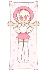 ai_art ai_generated animation_meme_community bed blond blonde blonde_hair character_request chatgpt confused dakimakura dakimakura_(medium) dakimakura_design feet female female_(lore) fingers hands heart heart_ornament kira_crimson kiracrimsonxx legs looking looking_at_viewer love_letter love_letter_(character) love_letter_(kira_crimson) magistralverse magistralverse_masterworks_media malik_majesty_magistral mr._magistral_malik nonbinary nonbinary_(lore) one_eyebrow_raised pillow pillow_shading pink_eyes pink_hat pink_heart pink_hearts pink_skirt questionable questionable_anatomy scared scared_expression scared_face scared_female socks startled suggestive surprised surprised_expression surprised_eyes surprised_look teen teenage_girl teenager white_shirt young younger_female