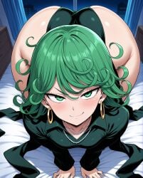 ai_generated ass ass_focus big_ass clothing giant_ass no_nude one-punch_man shortstack small_breasts tatsumaki