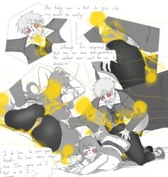 1boy 1boy1girl 1girl1boy buttjob covered_buttjob embarrassed fart fart_cloud fart_fetish fart_on_dick farting_on_dick fartjob female lazei male penis