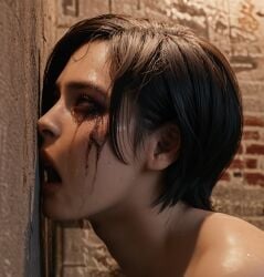ada_wong against_wall ai_generated asian broken_rape_victim crying crying_with_eyes_open defeated defeated_heroine female open_mouth orgasm rape raped realistic resident_evil rolling_eyes rtxfus rtxfus34 runny_makeup solo sweat