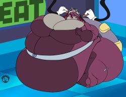 bbw big_ass big_breasts breasts bubble_butt cleavage female furry huge_ass huge_breasts mad_n_evil overweight tagme thick_thighs weight_gain wide_hips