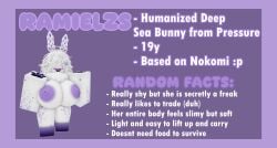 1female 1girls 3d alone big_breasts boobs_bigger_than_head breasts breasts_bigger_than_head breasts_out catnesssikkys character_sheet deep-sea_bunny_(pressure) english_text female furry hidden_eyes high_quality jorunna_parva long_hair nipples nude oc original_character posing pressure_(roblox) ramielzs render rendered roblox roblox_studio robloxian sea_slug sea_slug_girl self_upload solo solo_female solo_focus tagme text thick_thighs thighs white_body white_hair