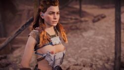 1girls 3d aloy faith103 female game_screenshot horizon_zero_dawn mod solo upper_body