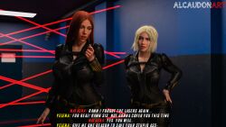 2girls 3d alcaudonart big_ass big_breasts big_thighs black_widow_(marvel) breasts bust busty curvaceous curvy curvy_figure female hips hourglass_figure huge_ass huge_breasts huge_thighs large_ass large_breasts large_thighs legs light-skinned_female light_skin marvel marvel_cinematic_universe marvel_comics mature mature_female natasha_romanoff slim_waist thick thick_hips thick_legs thick_thighs thighs thunderbolts voluptuous waist white_widow wide_hips wide_thighs yelena_belova
