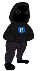 angry_munci big_breasts black_body black_skin breasts bulge dark_background female female_only futanari garry's_mod glowing_eyes intersex mr_artstyle_(artist) nextbot roblox self_upload sketch solo stare tagme thick_thighs