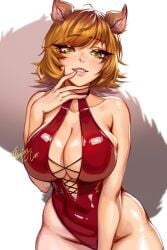 1girls breasts doreen_green female female_focus female_only large_breasts latex latex_clothing latex_suit light-skinned_female light_skin looking_at_viewer marvel marvel_rivals solo squirrel_girl_(marvel) squirrel_girl_(marvel_rivals) thick_thighs thighs weeping_cat wide_hips