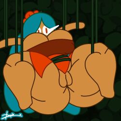 big_breasts cookie_run cookie_run_kingdom devsisters doopie doopkaboom_(artist) huge_ass huge_thighs tagme tangled_up thick_thighs tiger_lily_cookie