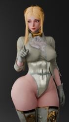 3d blender blonde_hair breasts child_bearing_hips cpt-flapjack female gloves image image_set keyd10iori leotard lieutenant_flapjack medium_breasts milf nier:_automata pointing_at_viewer thick thick_hips thick_legs thick_thighs thighhighs thighs voluptuous_female yorha_commander