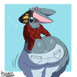 big_ass bubble_butt furry huge_ass male male_focus male_only protogen tagme thick_thighs thixxen wide_hips
