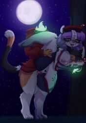 anthro asian_mythology bear blush bodily_fluids calico_cat chachan_(artist) chinese_mythology clothed clothing clothing_lift domestic_cat drooling dullahan duo east_asian_mythology european_mythology felid feline felis female flexible giant_panda hat head_holding headgear headwear heart_eyes heart_symbol hi_res hunter_(hhdrawer) irish_mythology jacket jiangshi jiangshi_costume male male/female mammal mythology on_one_leg one_leg_up outside outside_sex partially_clothed raised_leg robe saliva sex splits spread_legs spreading standing standing_sex topwear undead vertical_splits