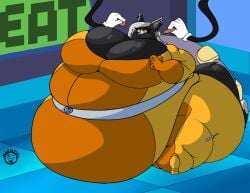 bbw big_ass big_breasts breasts bubble_butt cleavage female furry huge_ass huge_breasts mad_n_evil overweight tagme thick_thighs weight_gain wide_hips