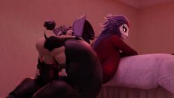 3d 3d_animation animated female_stolas furry_only genderswap_(mtf) helluva_boss huge_ass huge_cock rule_63 sassyrdos sound stolas_(helluva_boss) tagme temple_of_sins video