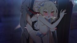 childe_(genshin_impact) couple female genshin_impact hoyoverse loving_couple lumine_(genshin_impact) male tartaglia_(genshin_impact)