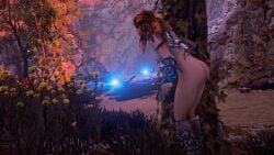 1girls 3d aloy faith103 female full_body game_screenshot horizon_zero_dawn mod nude nude_female nude_mod solo