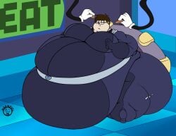 bbm big_ass big_breasts breasts bubble_butt huge_ass huge_breasts mad_n_evil male male_only overweight tagme thick_thighs weight_gain wide_hips