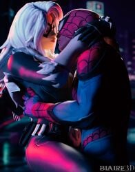 2025 3d 3d_(artwork) belt big_breasts black_cat_(fortnite) black_cat_(marvel) blaire3d blaireymoone breasts city city_background couple couple_(romantic) couple_love couple_sex couples eye_closed felicia_hardy fortnite fortnite:_battle_royale fortnite_(marvel_comics) gloves high_resolution highres hug kissing light-skinned_female light-skinned_male light_skin long_gloves love lovers lovers_moment marvel marvel_comics marvel_rivals mask masked masked_female masked_male night no_sex peter_parker red_lipstick romantic romantic_couple romantic_night romantic_sex shiny shiny_clothes spider-man spider-man_(marvel_rivals) spider-man_(series) superhero superhero_couple superheroine thick_breasts voluptuous voluptuous_female white_fur white_hair wholesome