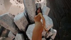 asian ass ass_focus clair_obscur:_expedition_33 dark_nipples lune_(clair_obscur:_expedition_33) mod screencap solo_female video_games