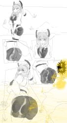 1girls ass ass fart farting female female_only gassy gassy_female klara_(pokemon) lazei