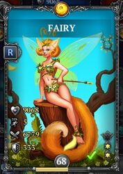 dungeons_of_evilibrium fairy female navel tail wand wings