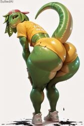 ai_generated anthro big_ass crop_top epic_games femboy fortnite fortnite:_battle_royale furry male scalie shorts solo sulliedai thick_thighs trap wide_hips ziggy
