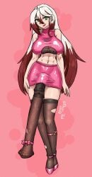 1futa 1girls absurd_res athletic athletic_futa bare_shoulders big_breasts breasts breasts_bigger_than_head collarbone erect_penis erection exposed_penis female fit fit_futa futa_only futanari green_eyes hair_between_eyes huge_breasts human large_breasts large_penis light-skinned_futa light_skin lipstick long_hair mature_futa mole mole_on_breast mole_under_eye multicolored_hair muscular muscular_futa oc original_character other_tek penis red_hair smile smiling_at_viewer solo solo_futa thick_thighs thighs two-tone_hair white_hair self_upload makeup horsecock horsecock_on_humanoid horsecock_futa animal_genitalia abs animal_genitalia_on_humanoid latex skirt mostly_clothed mostly_clothed_futa piercing pierced_nipples nipple_piercing pierced_genitals stockings shoes bow bow_on_penis navel navel_piercing painted_nails nipple_visible_through_clothes underboob nipple_bulge erect_nipples erect_nipples_under_clothes earrings torn_stockings