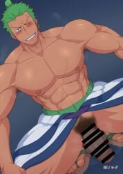 1boy abs armpit_hair balls ballsack bara bara_body bara_tiddies bara_tits barazoku beefy big_balls big_dick_energy big_penis bigger_male blush blushing bodybuilder broad_shoulders censor_bar dangling_balls dangling_testicles dark_penis defined_muscles earrings exibitionism fat_cock flaccid flaccid_bigger foreskin foreskin_overhang frown frowning gay girthy_penis green_hair hanging_balls hanging_penis haramaki huge_cock hunk japanese_male kai_(artist) kimono kimono_pull large_penis larger_male looking_at_viewer male male_focus male_only manly masculine_male muscles muscular muscular_male one_piece pecs pecs_bigger_than_head pectorals penis penis_bigger_than_head penis_down pirate post-timeskip pubic_hair roronoa_zoro scar scar_across_eye scar_on_chest scar_on_face scars six_pack smelly smelly_armpits smelly_cock smile solo solo_focus solo_male tall_male taller_male testicles tough_guy trapezius uncircumcised uncut unretracted_foreskin veins veins_on_dick veiny veiny_penis yaoi