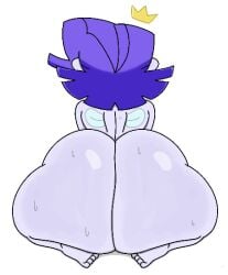 nickelodeon the_fairly_oddparents brandy-lynn solo solo_female female_only female completely_nude full_body nude completely_nude_female nude_female naked_female 1girls naked barefoot wings fairy fairy_wings kneeling rear_view huge_ass ass ass_focus short_hair theslashfive