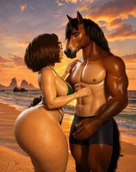 ai_generated anthro_horse barboskiny big_breasts bimbo bimbo_milf bremen cheating_mother cheating_wife curvy curvy_females eyewear fat fat_female fat_folds glasses green_bikini hawaiian_tropic kissing mature_female melnitsa milf mother_(the_pooches) netorare ntr plump slut slutty slutty_body slutty_female sunset tagme the_pooches thick_thighs video voluptuous voluptuous_female voluptuous_milf wide_hips wide_thighs