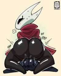 ass back_view big_ass big_breasts big_butt big_thighs black_body breasts brother_and_sister clothing curvaceous curvaceous_female curvaceous_figure curvy curvy_figure curvy_hips female female_focus hollow_knight hollow_knight:_silksong hornet_(hollow_knight) incest insect looking_at_viewer male mrjpam18 penetration sex the_knight_(hollow_knight)