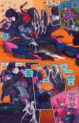 1boy 1girls 2_penises after_sex anal anal_insertion anal_penetration anal_sex arcee arcee_(prime) bare_arms bare_legs bare_shoulders bare_thighs big_breasts big_penis blush bulkhead clanker clothed clothing color comic comic_page cum cum_drip cum_dripping cum_dripping_from_penis cum_in_ass cum_in_pussy cum_inside cumming cumming_while_penetrating cumshot elita-1 elita-one embarrassed english_text female fred_perry hand_on_penis hi_res huge_cock imminent_sex jack_darby large_breasts looking_pleasured male male/female male_penetrating massive_penis miko_nakadai moaning orgasm orgasm_face page_14 penetration penile_penetration penis_in_pussy pleasure_face pussy pussy_juice robot robot_boy robot_girl robot_humanoid robot_joints robotic_arm sex standing stomach_bulge text text_bubble thick_thighs train transformers transformers_prime vaginal_penetration wet wet_pussy