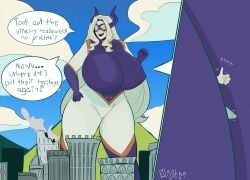 1girl 1girls 1woman blonde_hair boku_no_hero_academia boner boner_in_pants boner_under_clothes boobs boobs_bigger_than_head breasts breasts_bigger_than_head clothed clothed_female comic_page commission female female_only giant_female gigantic_breasts girl girl_only happy happy_female hero_costume hero_outfit_(mha) hyper_breasts inbetween_tits long_hair massive_breasts mount_lady my_hero_academia nipple_bulge nipples olister smaller_male speech_bubble superhero text text_bubble thick_legs thick_thighs tight_clothing woman women_only zoom_in