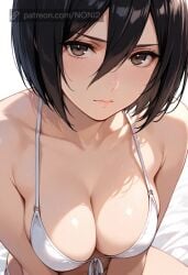 ai_assisted ai_generated aot attack_on_titan bikini bikini_top explicit female female_only mikasa_ackerman sexy sexy_female sexy_pose tits