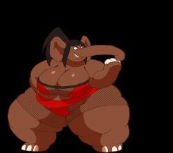 sprite animated jumba_elephant kazecat attack solo_female huge_ass overweight