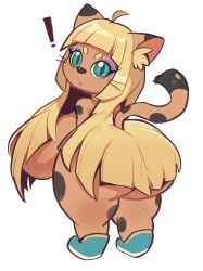 ! 1girls ass ass_bigger_than_head big_ass big_breasts big_butt breasts breasts_bigger_than_head cat cat_ears cat_eyes cat_tail female female_only flightpotato255 fur furry furry_female furry_only green_eyes tail thicc thicc_ass thicc_breasts thicc_thighs thick thick_ass thick_breasts thick_butt thick_thighs white_background yellow_hair
