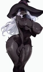 1futa ass_bigger_than_head bandai_namco black_body black_cock black_dick black_penis black_skin black_skinned_futa breasts_bigger_than_head cock dark-skinned_futa dark_skin dick elden_ring elden_ring_nightreign enormous_ass enormous_balls enormous_breasts enormous_penis fromsoftware futanari hat long_hair open_mouth penis penis_between_legs penis_in_hand recluse_(elden_ring) recluse_(nightreign) solo solo_futa tongue unbeller white_hair witch_hat