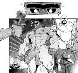 2boys abs barazoku beard big_penis completely_nude daddy dilf erect_penis erection facial_hair flower gay golem golem_(minecraft) huge_cock indoors inside jezz_mons_nsfw large_penis male minecraft minecraft_mob mob muscular muscular_male npc nude nude_male pecs pubic_hair thick_penis veiny_penis village villager_(minecraft) yaoi