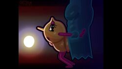 ambiguous_penetration ass chszan_chan duo erection female genitals ghost gloves huge_cock ms._pac-man pac-man_(series) penetration sound sound_effects tagme thrusting video video_games