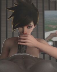 1futa 1girls 3d :>= abs animated athletic athletic_futa big_breasts big_penis blowjob brown_hair dark-skinned_futa dark_skin eye_contact fellatio femshoptop_sojourn futa_pov futanari handjob huge_cock jiggling_breasts light-skinned_female light_skin looking_at_viewer nude nude_female nude_futa opala3d opennsfwsp overwatch overwatch_2 piercing pov pov_eye_contact pubic_hair short_hair sojourn_(overwatch) sound thick_penis tracer vacuum_fellatio veiny_penis very_short_hair video