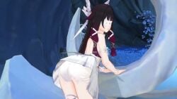 animated ass ass_focus big_ass columbina_(genshin_impact) female female_only genshin_impact loonoosh music sound tagme twerk twerking video