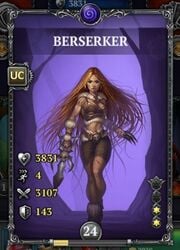 berserker dungeons_of_evilibrium female looking_at_viewer very_long_hair weapon