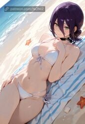 ai_assisted ai_generated aiai_assisted ass beach bikini breasts chainsaw_man cute_face explicit feet female female_only reze reze_(chainsaw_man) sexy sexy_body sexy_clothing sexy_female sexy_pose tits water