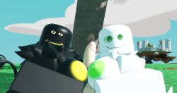 3d artist_request bob_(slap_battles) double_titfuck double_titjob genderswap outdoors paizuri rob_(slap_battles) roblox roblox_game roblox_studio robloxian sakura_tree slap_battles tagme tail titfuck titjob