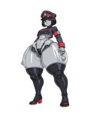 reddraws robot_commander_(bingbingzi) robot_girl shortstack thick_thighs wide_hips