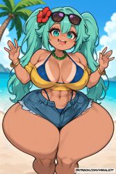 4k abs ai_generated aqua_eyes aqua_hair beach big_ass big_breasts big_butt big_thighs big_tits blue_eyes brazilian_miku butt curvy curvy_body curvy_female curvy_hips dark-skinned_female dark_skin hatsune_miku high_resolution hips huge_ass huge_breasts huge_butt huge_thighs hyper hyper_ass hyper_butt hyper_thighs large_ass large_breasts large_butt large_thighs large_tits miku_hatsune miralicit ponytail ponytail_female sand sexy sexy_body sexy_female sexy_pose shortstack tanned tanned_female tanned_skin thick_ass thick_breasts thick_butt thick_hips thick_legs thick_thighs thick_tits twintails vocaloid