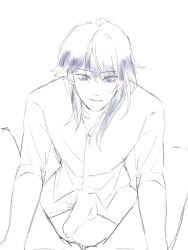 after_sex clothed clothed_sex clothes clothing cock cock_out dick dick_out dickgirl female female_focus female_only futanari honkai_(series) honkai_impact_3rd hoyoverse kiana_kaslana kiana_kaslana_(herrscher_of_finality) longer_hair penis penis_out pov purple_hair raiden_mei shirt sinestrea1304 yuri