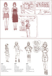 blush comfort_woman gogocherry monochrome multiple_girls prostitution short_hair tagme text translation_request uniform