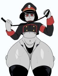 huge_thighs robot_commander_(bingbingzi) robot_girl shortstack thick_thighs wide_hips