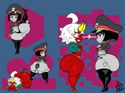 buttplug demon_girl huge_ass robot_commander_(bingbingzi) shortstack thick_thighs wide_hips