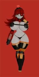 3d animated bouncing_breasts cheeseboi huge_breasts mimi_sentry tagme thick_thighs video